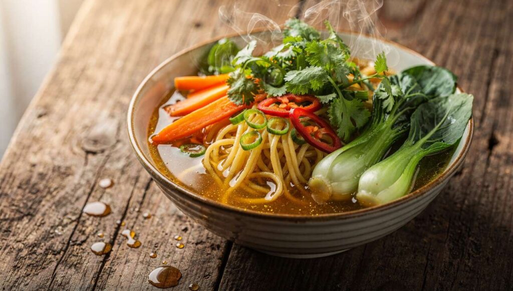 Asiatische Nudelsuppe: Warum sie bei Frühjahrsmüdigkeit besser wirkt als Kaffee