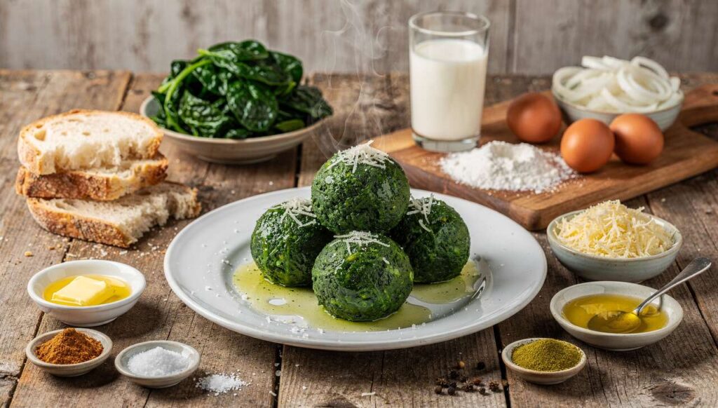 Eine Köstlichkeit vom Tiroler Dreierlei: Spinatknödel sind rasch zubereitet und so gut