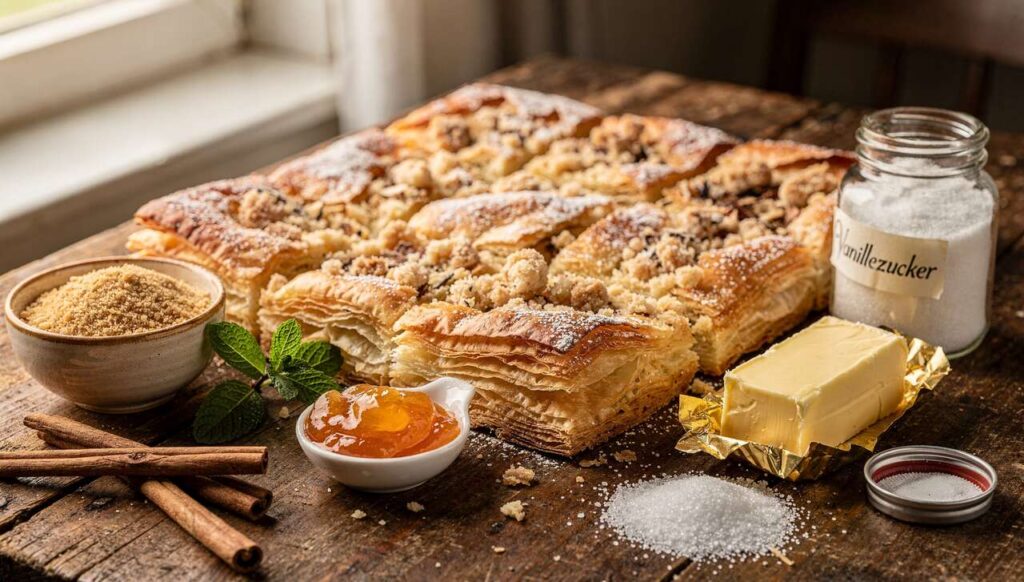 Blätterteig-Prasselkuchen: Vergessene Streusel-Variante aus den 1950ern