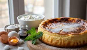 Käsekuchen ohne Boden: Cremig, luftig und mit nur 5 Zutaten in 10 Minuten vorbereitet